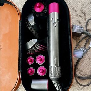Dyson Hair Styling Set with Fuchsia and Silver